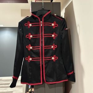 Dance costume black satin jacket